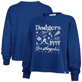 Los Angeles Dodgers '47 Women's Team Collage Sydney Long Sleeve T-Shirt - Royal T-shirts