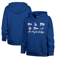 Los Angeles Dodgers '47 Women's Bow & Banners Naomi Hoodie - Royal Hoodies