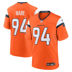 DeMarcus Ware Denver Broncos Team Retired Game Jersey Orange