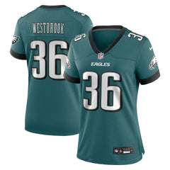 NFL Brian Westbrook Philadelphia Eagles Women's Team Retired Game Jersey - Midnight Green