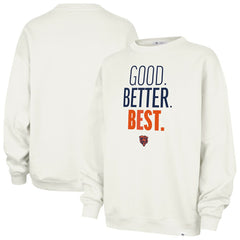 Chicago Bears '47 Women's Good. Better. Best. Imprint Oversized Sweatshirt Cream