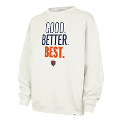 Chicago Bears '47 Women's Good. Better. Best. Imprint Oversized Sweatshirt Cream