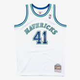 NBA Dirk Nowitzki Dallas Mavericks 1998-99 Hardwood Classics Swingman Jersey sale - White