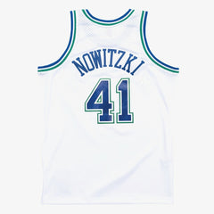 NBA Dirk Nowitzki Dallas Mavericks 1998-99 Hardwood Classics Swingman Jersey sale - White