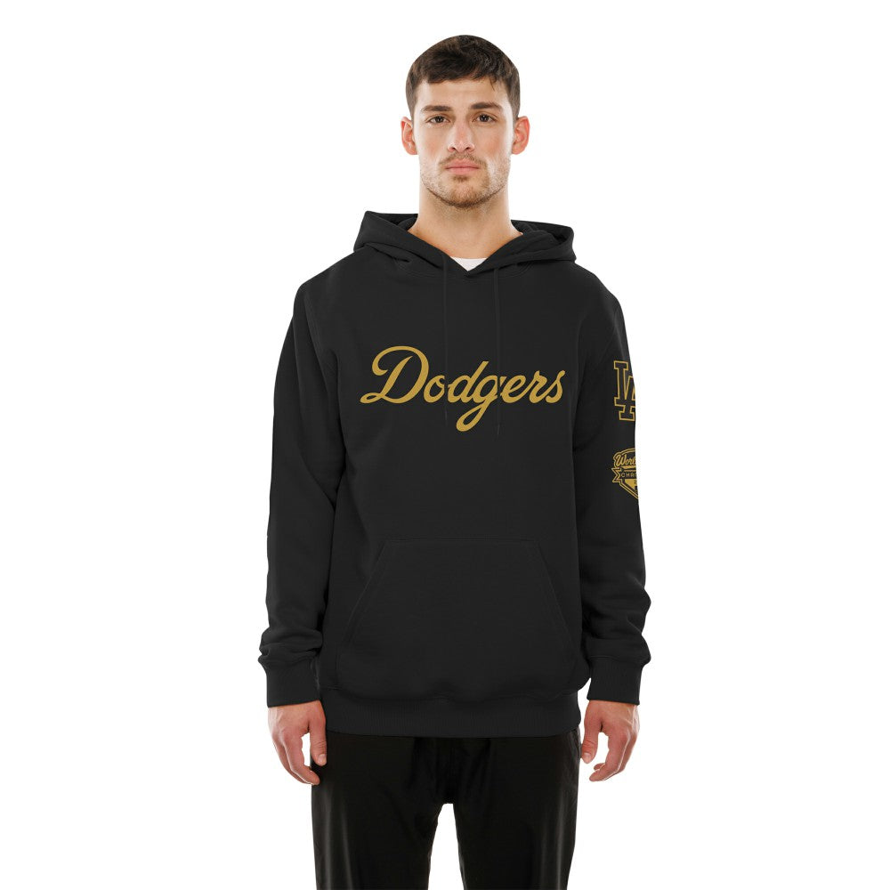 Los Angeles Dodgers New Era 2026 Gold Collection Logo Hoodie - Black Hoodies