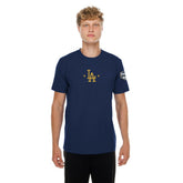 Los Angeles Dodgers New Era 2026 Gold Collection Logo & Patch T-Shirt - Navy T-shirts