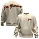 San Francisco Giants Fanatics Unisex Spirit Jersey Fleece Crewneck Pennant Sweatshirt - Tan Jerseys