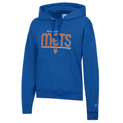 New York Mets Champion Women's Vintage Powerblend Hoodie - Royal Hoodies