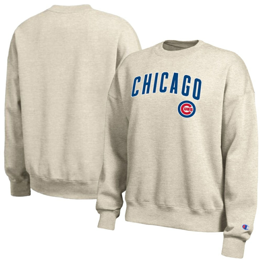 Chicago Cubs Champion Women's All-Star Sweatshirt - Oatmeal Sweatshirts