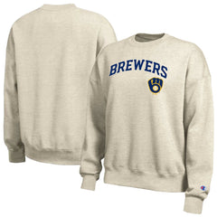 Milwaukee Brewers Champion Women's All-Star Sweatshirt - Oatmeal Sweatshirts