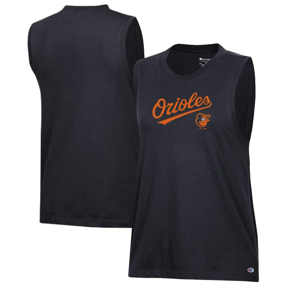 Baltimore Orioles Champion Women's Muscle Tank Top - Black Tanks
