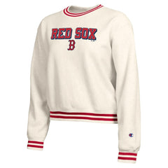 Boston Red Sox Champion Women's Reverse Weave Sweatshirt - Cream Sweatshirts