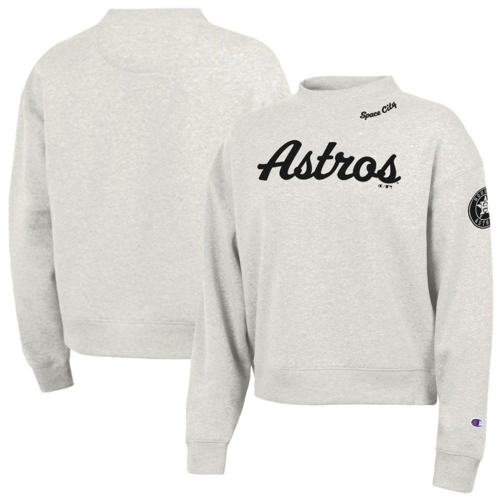 Houston Astros Champion Women's Triumph Tri-Blend Sweatshirt - Stone Sweatshirts
