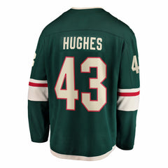 NHL Quinn Hughes Minnesota Wild Fanatics Home Breakaway Jersey - Green