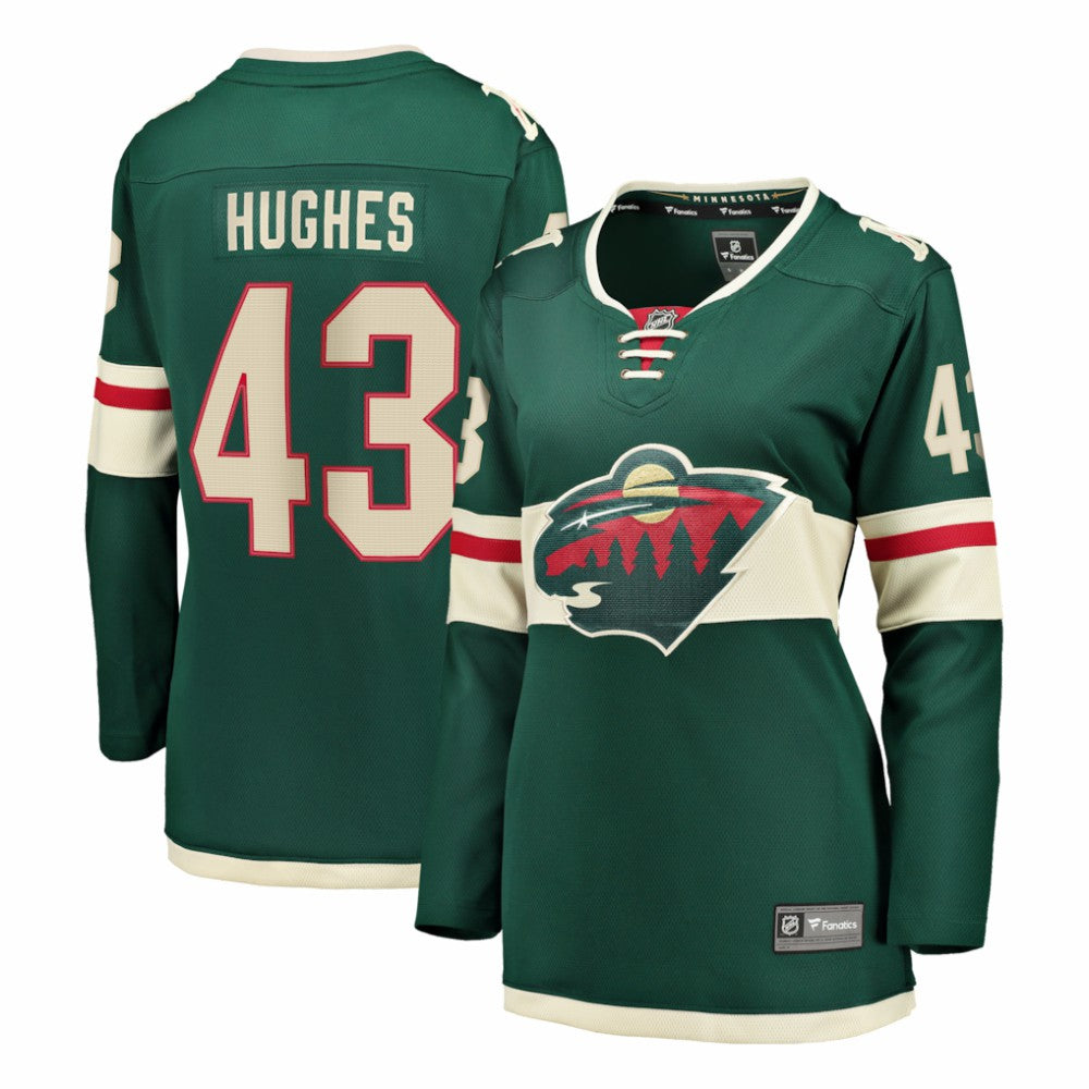 NHL Quinn Hughes Minnesota Wild Fanatics Women's Home Breakaway Jersey - Green