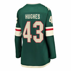 NHL Quinn Hughes Minnesota Wild Fanatics Women's Home Breakaway Jersey - Green