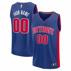 NBA Detroit Pistons Fastbreak Custom Jersey sale - Icon Editi- Blue