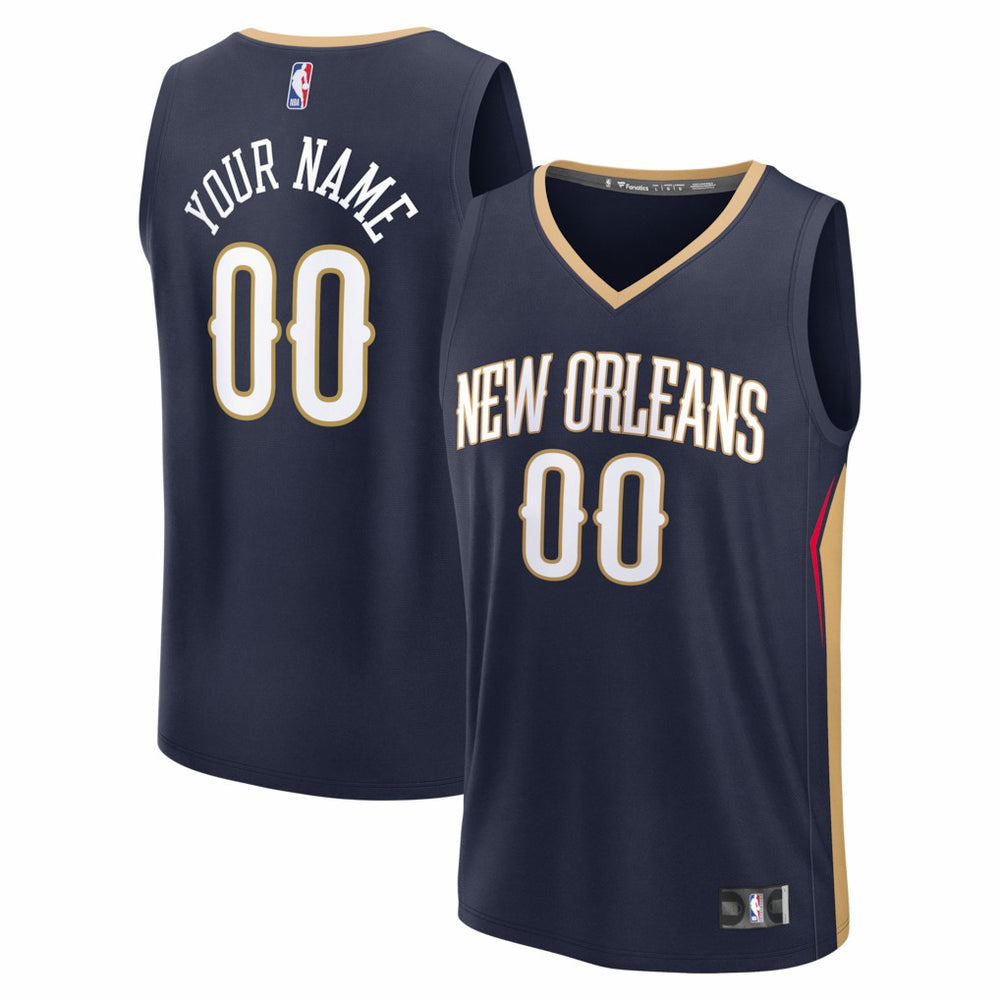 NBA New Orleans Pelicans Fastbreak Custom Jersey - Icon Edition - Navy