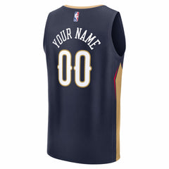 NBA New Orleans Pelicans Fastbreak Custom Jersey - Icon Edition - Navy