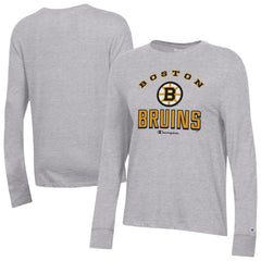 NHL Boston Bruins Champion Women's Core Long Sleeve T-Shirt - Gray