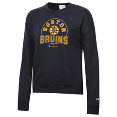 NHL Boston Bruins Champion Women's Powerblend Fleece Sweatshirt - Black