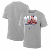 NHL Leon Draisaitl Edmonton Oilers 1000 Career Points Legacy T-Shirt - Gray