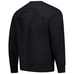 Detroit Pistons Phantom Fleece Sweatshirt Black