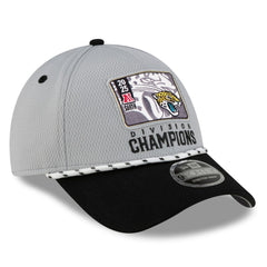 Jacksonville Jaguars New Era 2025 AFC South Division Champions Locker Room Trophy Collection 9FORTY Adjustable Hat Gray/Black