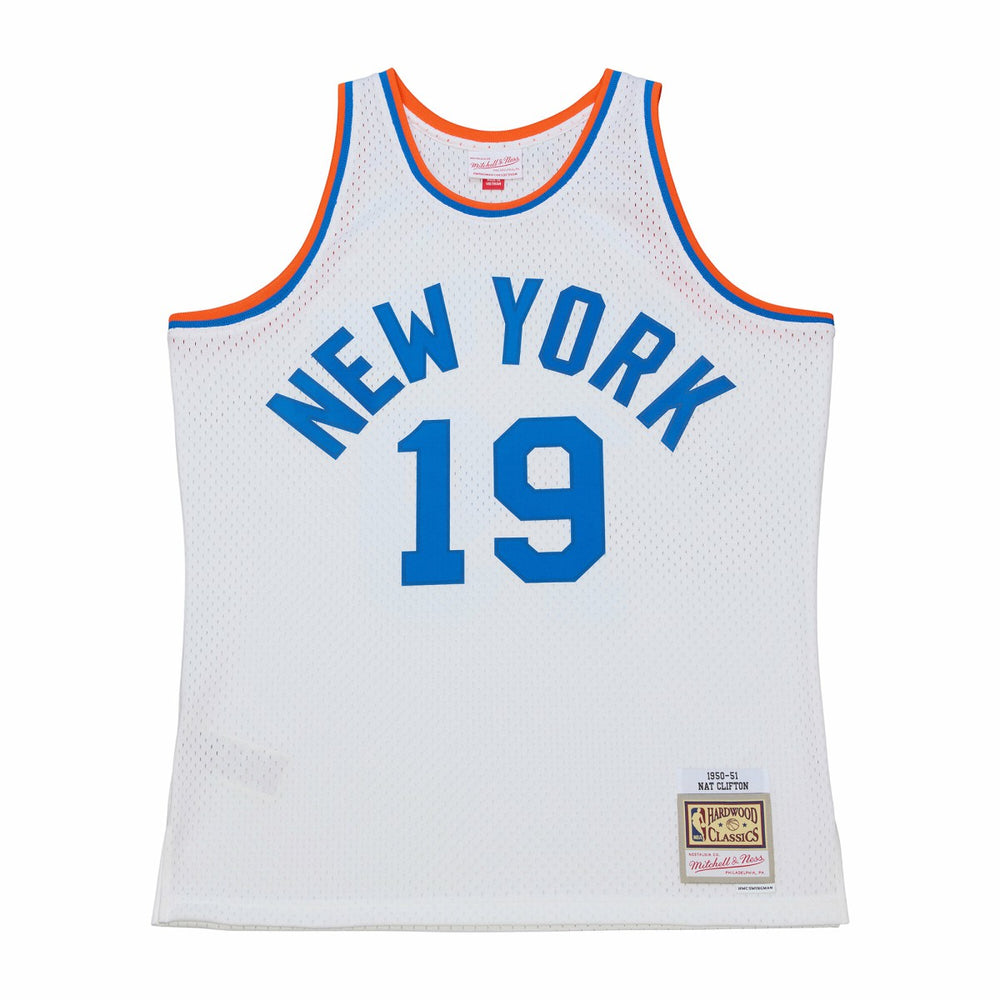 NBA Nathaniel Clifton New York Knicks 1950-51 Pioneers Swingman Jersey - White