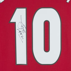 Teddy Sheringham Manchester United Autographed 1999 Red UEFA Champions League Home Jersey Icons