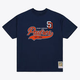 San Diego Padres Mitchell & Ness Script Sweep Arch T-Shirt - Navy T-shirts