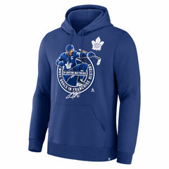 NHL Auston Matthews Toronto Maple Leafs Most Goals in Franchise History Hoodie - Blue