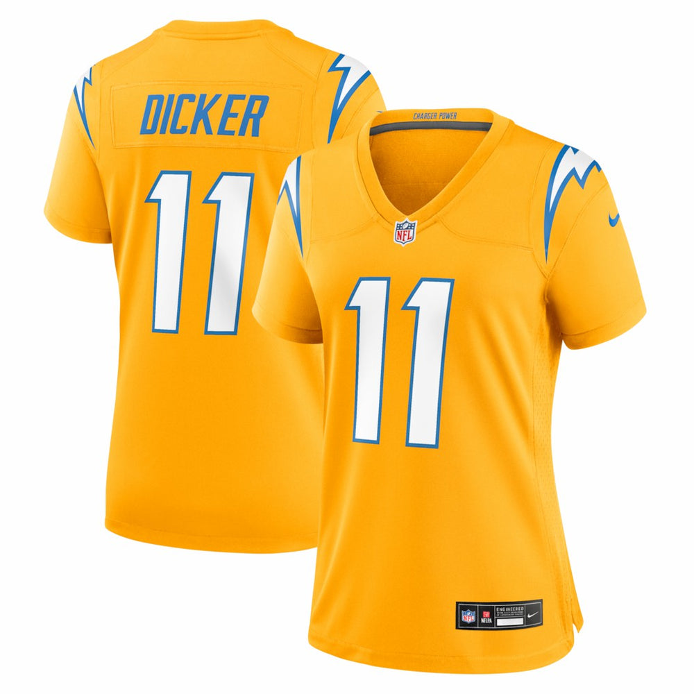 NFL Cameron Dicker Los Angeles Chargers Women's Alternate Game Jersey - Gold
