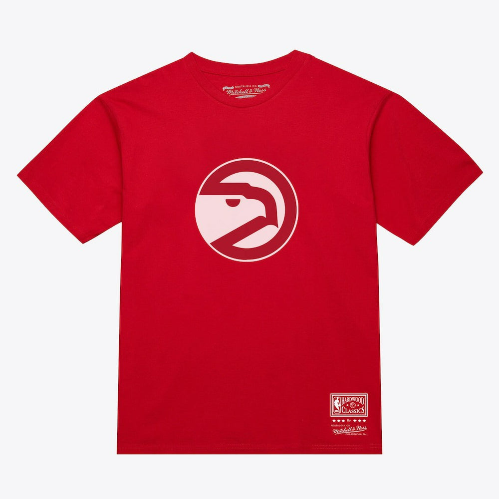 Atlanta Hawks Unisex Hardwood Classics Arch T-Shirt Red