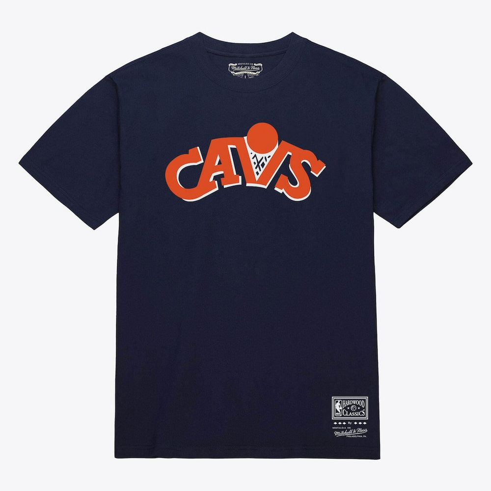 Cleveland Cavaliers Unisex Hardwood Classics Arch T-Shirt Navy