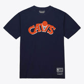Cleveland Cavaliers Unisex Hardwood Classics Arch T-Shirt Navy