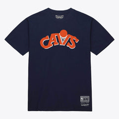 Cleveland Cavaliers Unisex Hardwood Classics Arch T-Shirt Navy