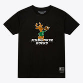 Milwaukee Bucks Unisex Hardwood Classics Arch T-Shirt Black