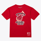 Miami Heat Unisex Hardwood Classics Arch T-Shirt Red