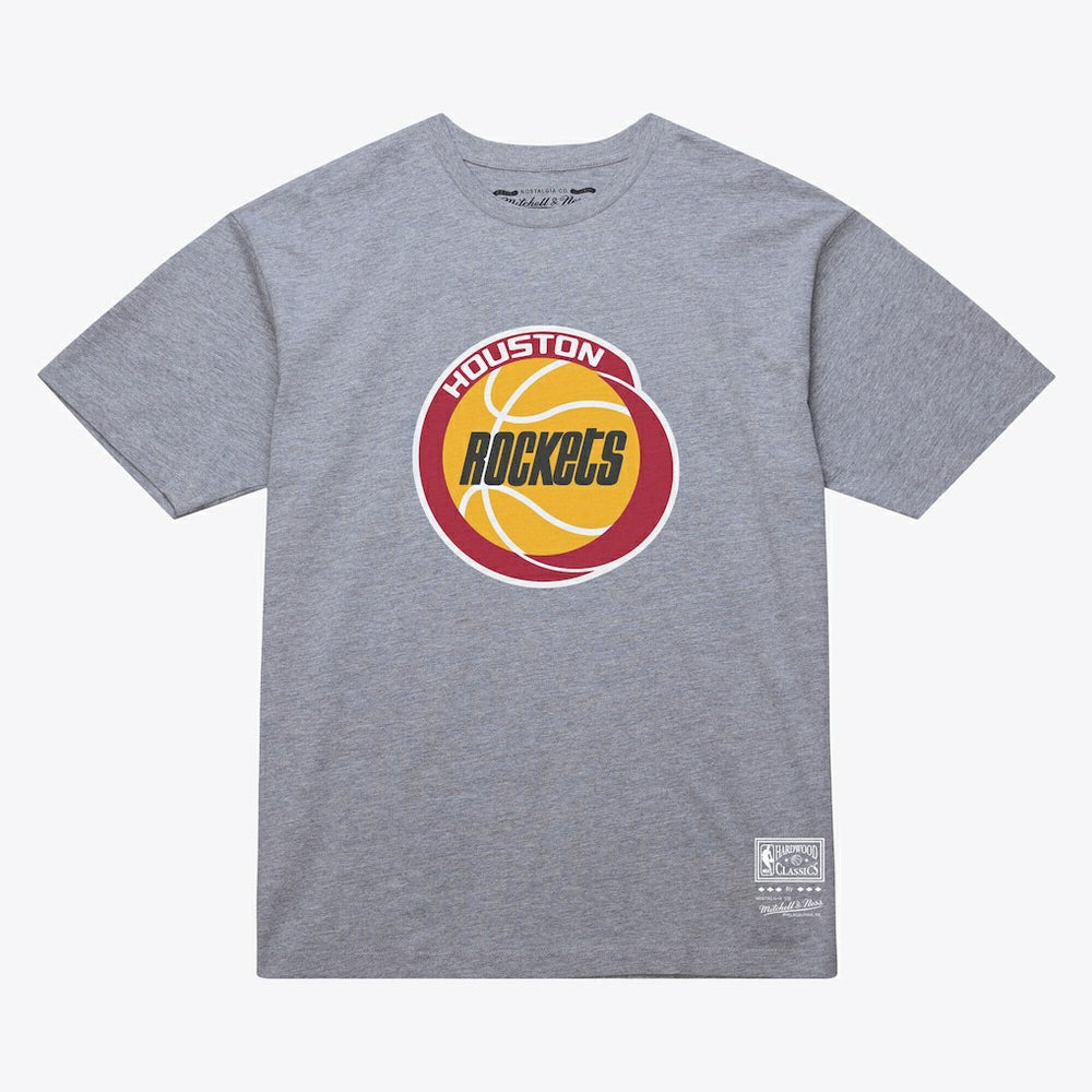 Houston Rockets Unisex Hardwood Classics Arch T-Shirt Heather Gray