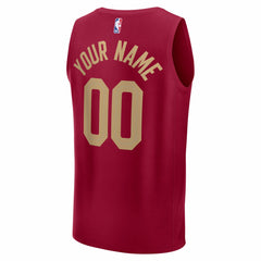 NBA Cleveland Cavaliers Youth Fastbreak Custom Jersey sale - Icon Editi- Red