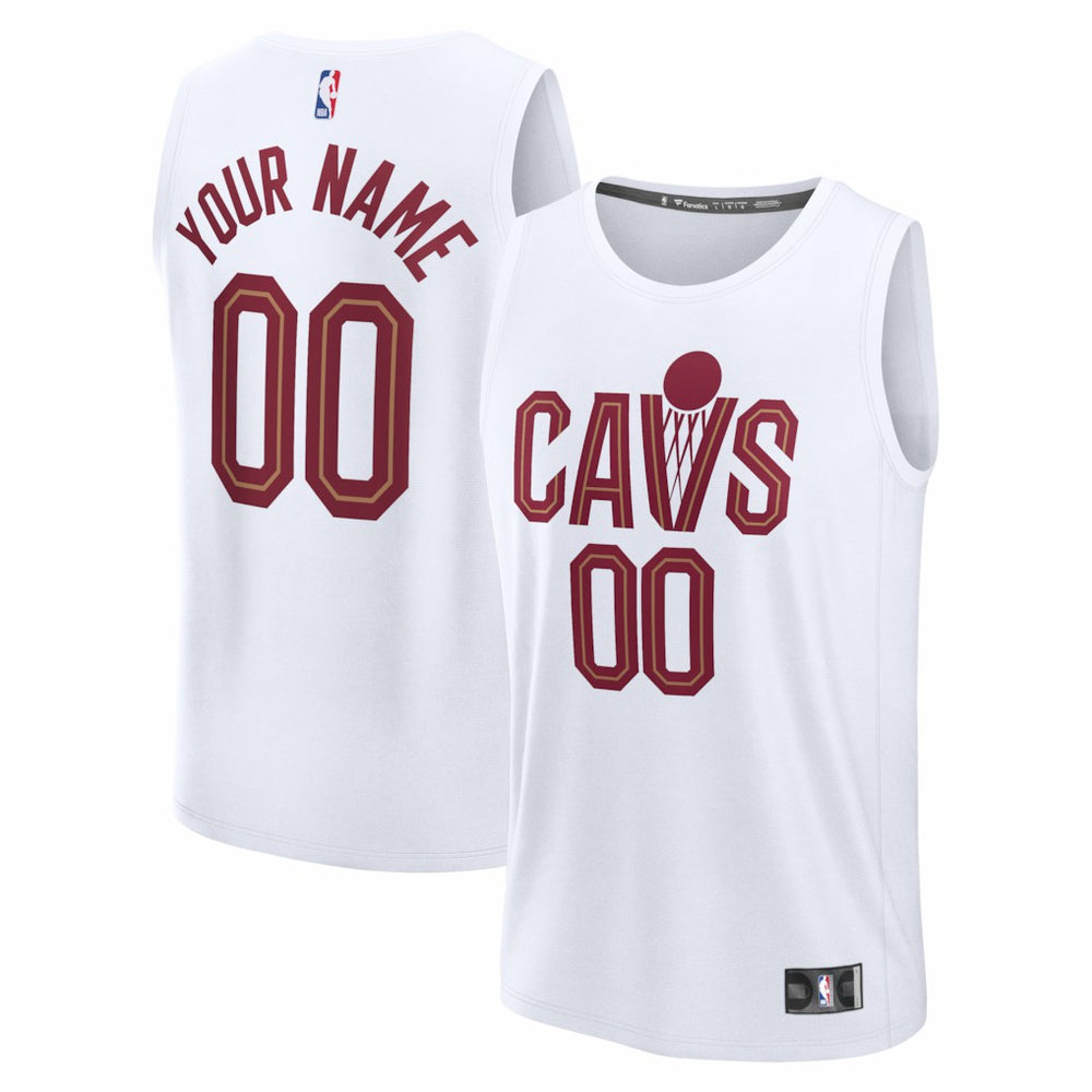 NBA Cleveland Cavaliers Fastbreak Custom Jersey sale - Association Editi- White