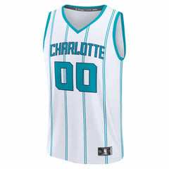 NBA Charlotte Hornets Youth Fastbreak Custom Jersey - Association Edition - White