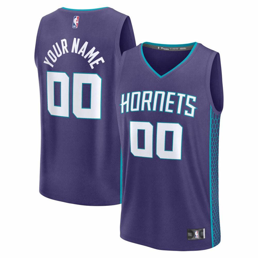 NBA Charlotte Hornets Fastbreak Custom Jersey - Statement Edition - Purple