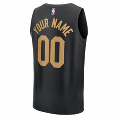 NBA Cleveland Cavaliers Fastbreak Custom Jersey sale - Statement Editi- Black