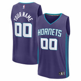 NBA Charlotte Hornets Youth Fastbreak Custom Jersey - Statement Edition - Purple