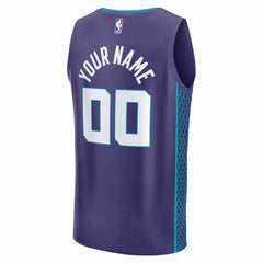 NBA Charlotte Hornets Youth Fastbreak Custom Jersey - Statement Edition - Purple