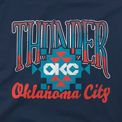Oklahoma City Thunder Stadium Essentials Unisex Sky High Hoodie Navy
