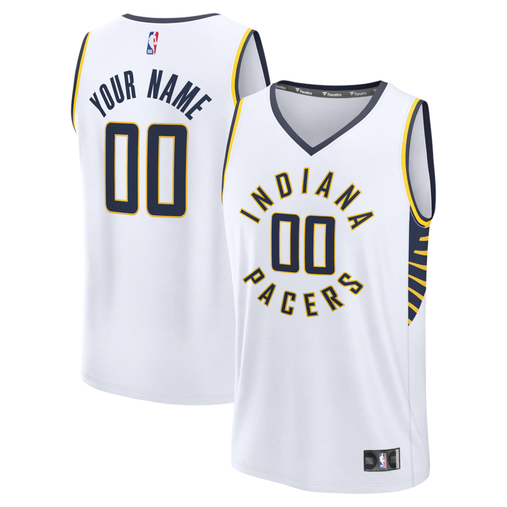 NBA Indiana Pacers Fanatics Fast Break Custom Jersey - Icon Edition - White