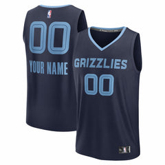 NBA Memphis Grizzlies Youth Fastbreak Custom Jersey - Icon Edition - Navy
